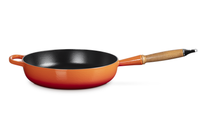 Patelnia Sauté z drewnianyn uchwytem Żeliwo