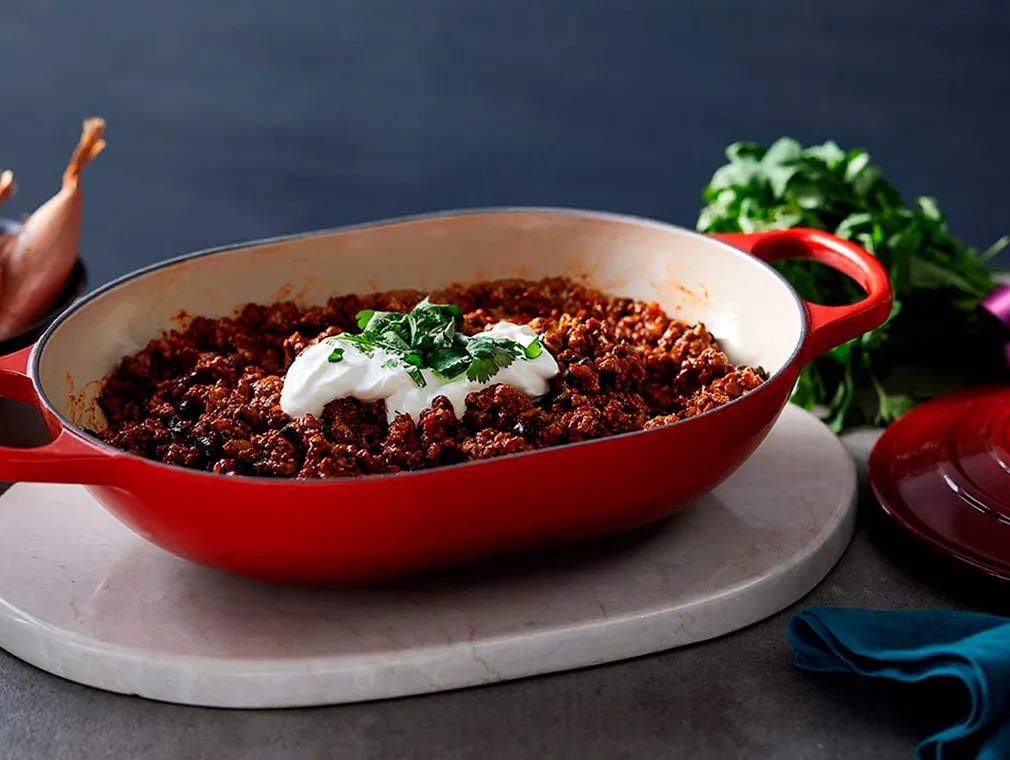 Indyk chilli z czarną fasolą