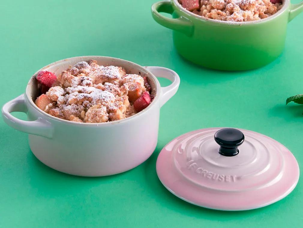 Crumble z rabarbarem