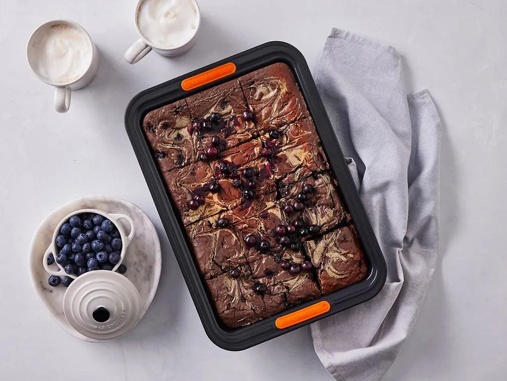 Brownie z jagodami i gorzką czekoladą