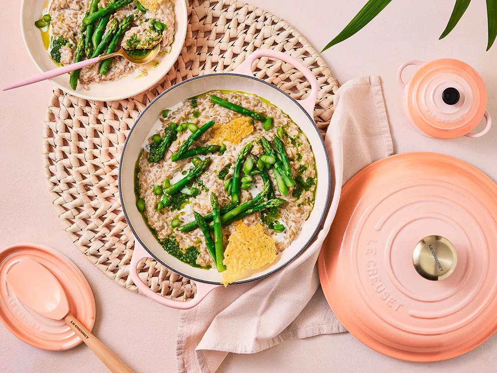 Risotto z ziarnami słonecznika i pesto