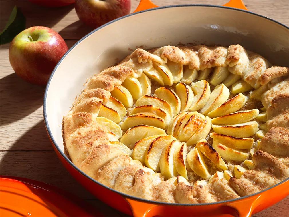 Galette z jabłkami, imbirem i miodem