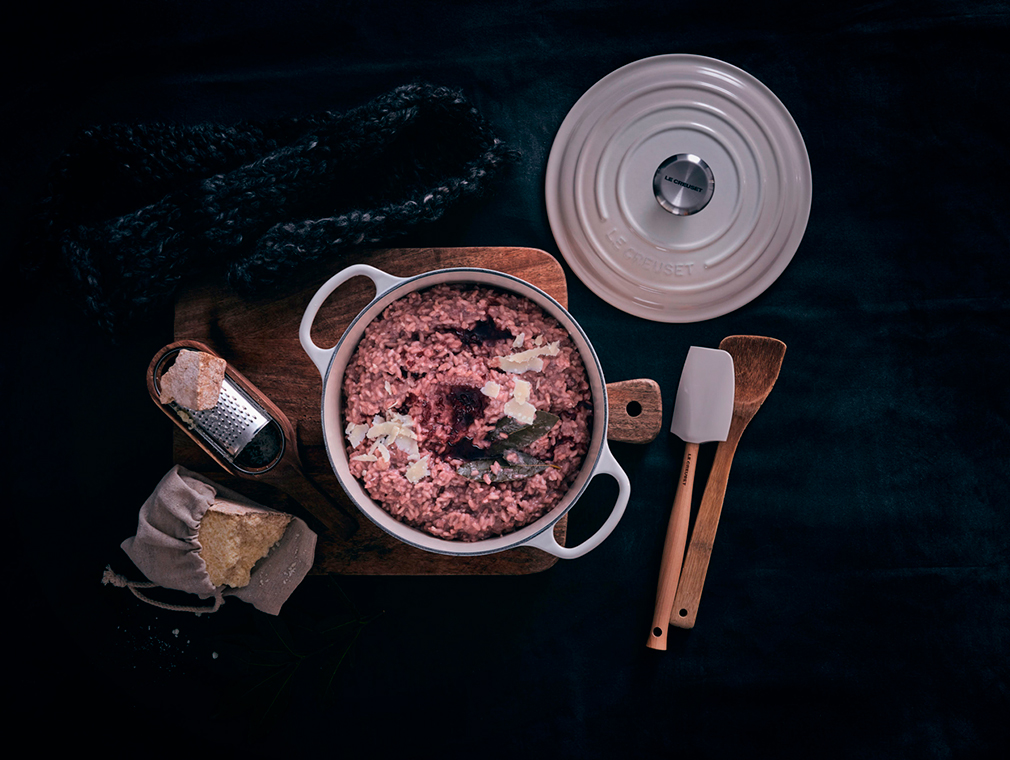 Risotto z czerwonym winem