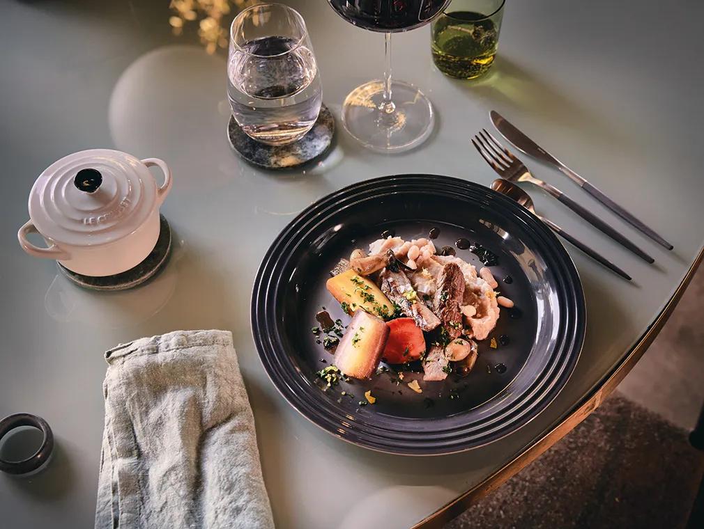 Osso Buco z marchewką gremolatą i purée z fasoli białej